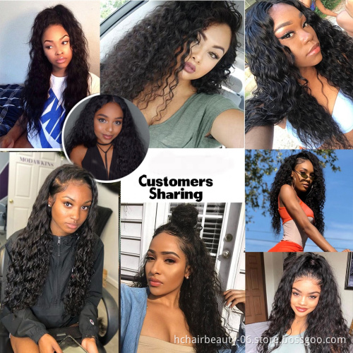 Water Wave Bundles With Closure Brazilian Hair Weave Bundles With Closure Remy Human Hair 3 Bundles With Frontal